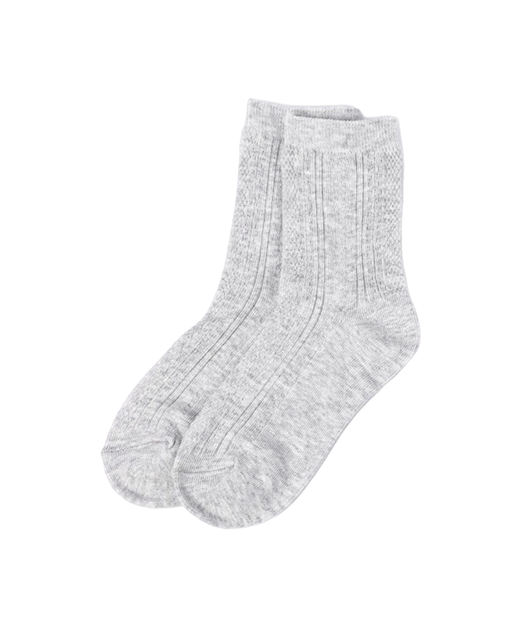 Einfarbige Doppelzylinder-Socken für Damen