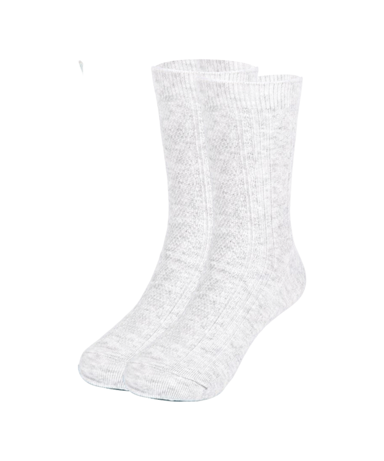 Einfarbige Doppelzylinder-Socken für Damen