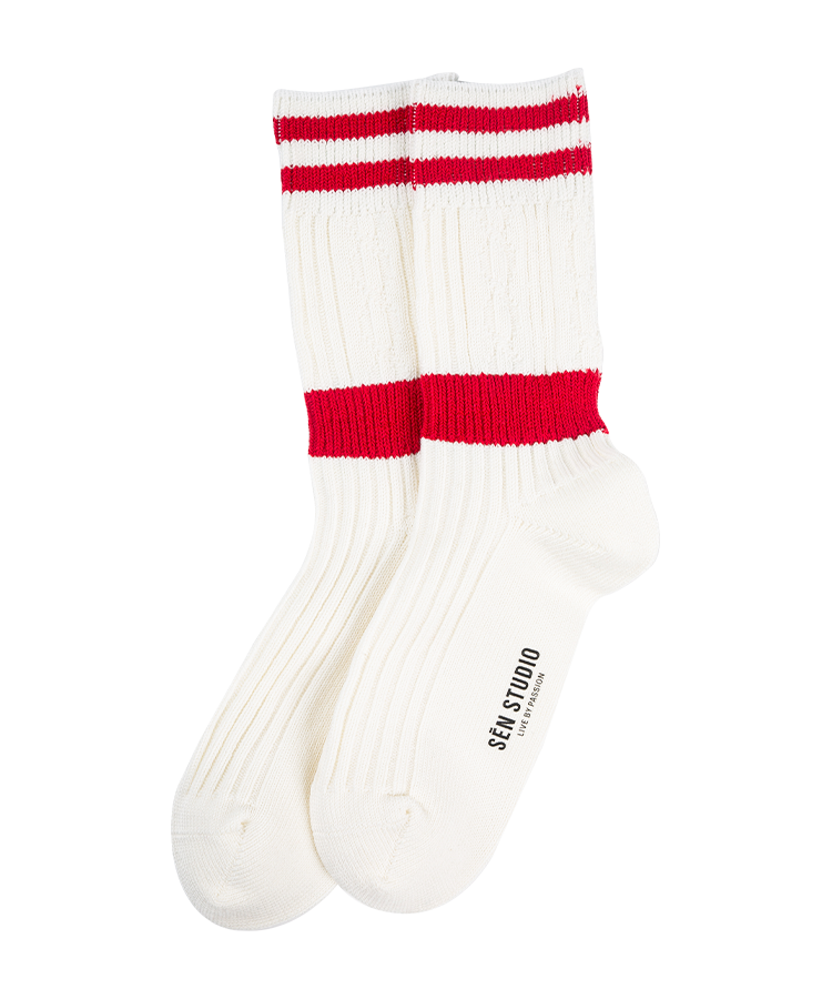 Lässige Baumwollsocken mit grober Nadel für Erwachsene