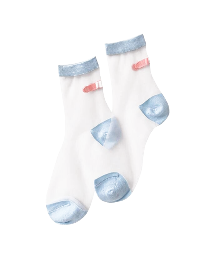 Dünne transparente Socken für Sommerfrauen